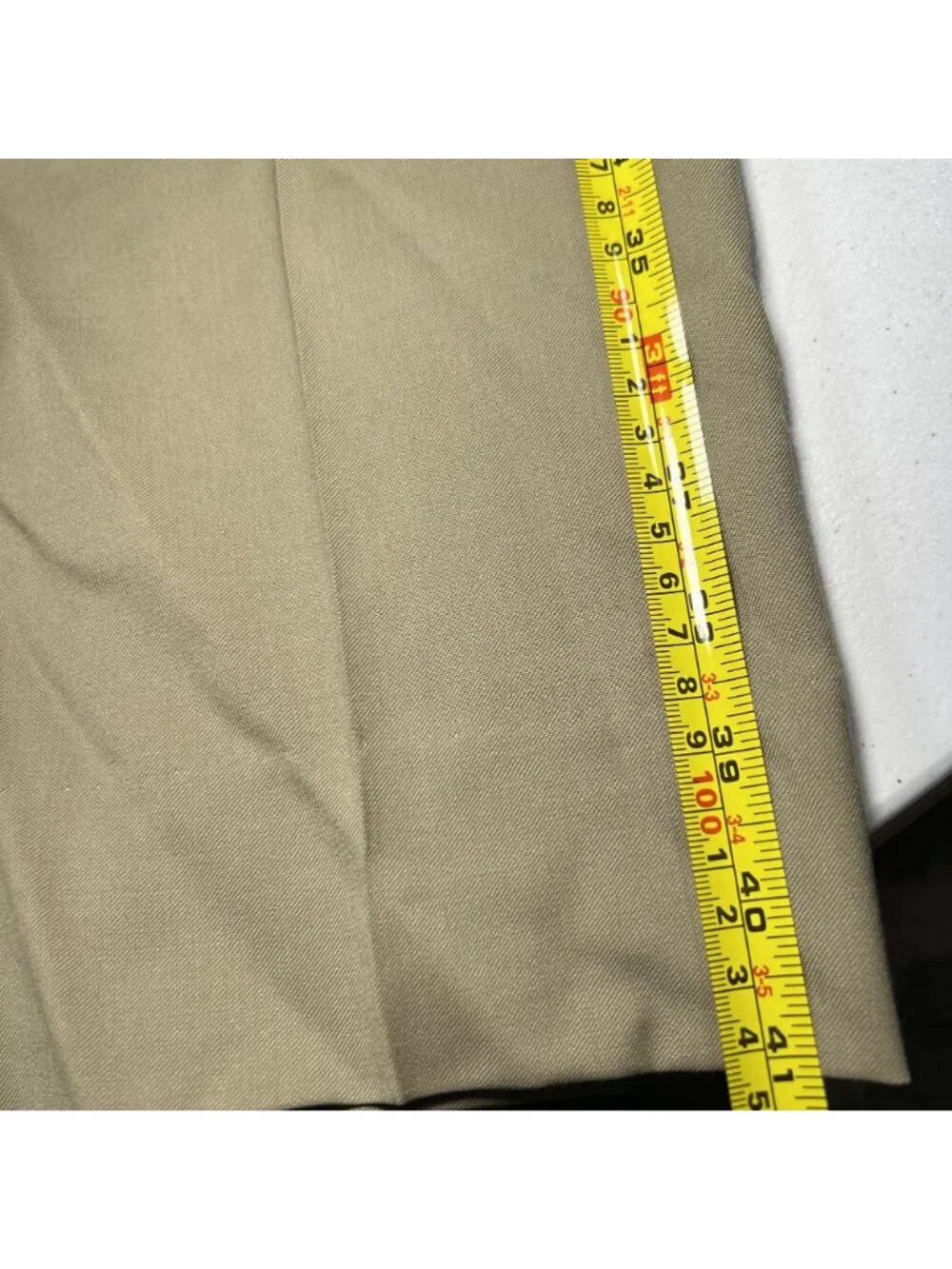 Canali 1934 Mens Beige Wool Pleated Dress Pants Size 36x30 Made in Italy